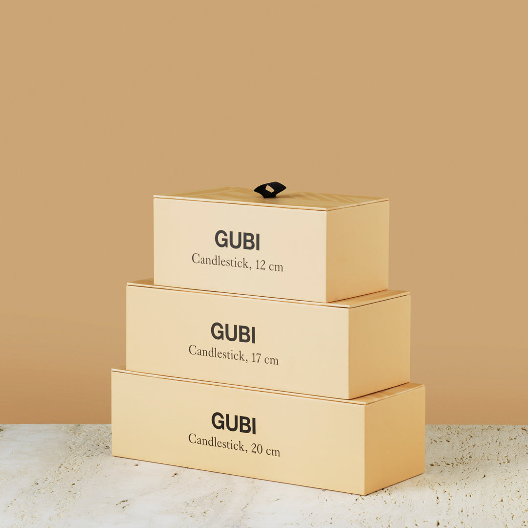GUBI Space Copenhagen Candlestick - Modern Scandinavian Candle Holder for Dining Table, Wedding & Home Decor