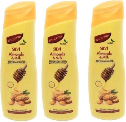 Silvi Almond Lotion for Men & Women - 100ml Moisturizing Body Cream for Dry Skin - Perfect for Daily Hydration & Spa Treatments