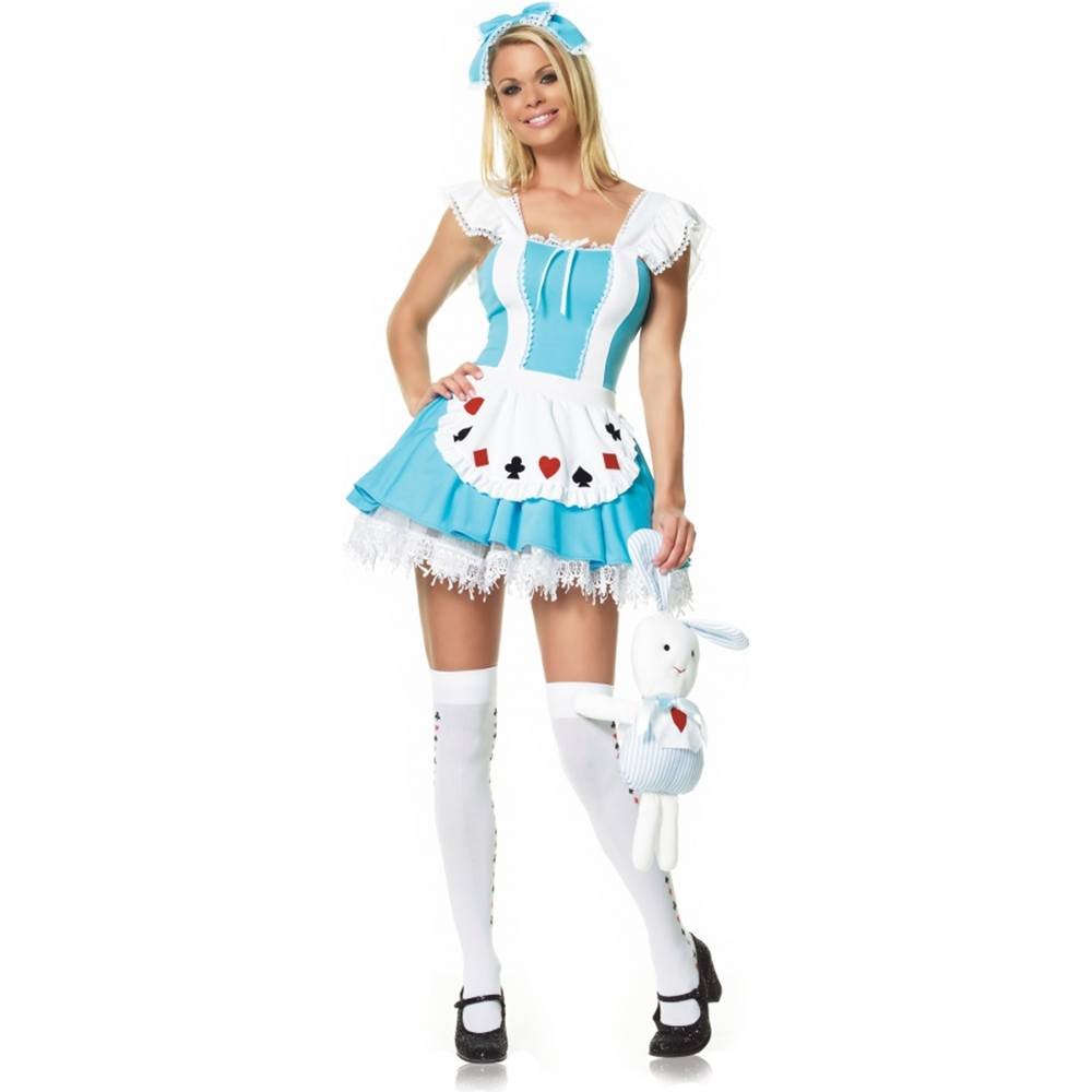Leg Avenue Women's Alice in Wonderland Costume - Halloween, Cosplay, Themed Party Outfit