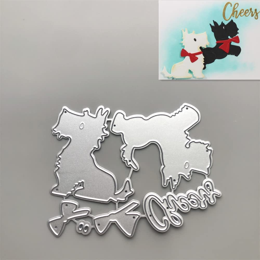 Dog Words Cutting Die - Metal Die Cut Stencil for Card Making, DIY Crafts, Scrapbooking, Paper Cards & Albums - Perfect for Pet Lover Gifts, Home Decor, and Creative Paper Projects