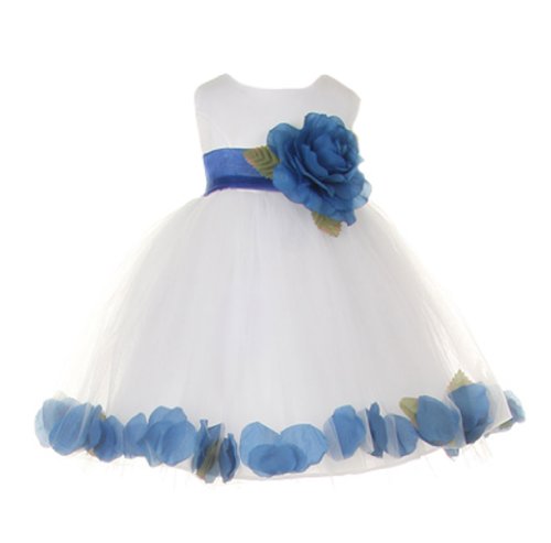 White With Royal Sash, Flower & Petals