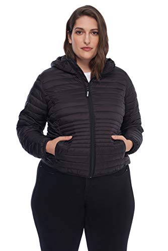 ALPINE NORTH Women's Plus Size Vegan Down Lightweight Packable Puffer Jacket with Travel Bag - Warm Winter Coat for Outdoor Activities & Travel