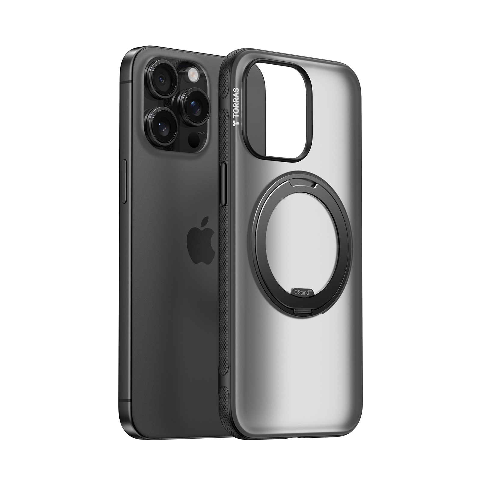 Ostand O3 Fitness iPhone 15 Pro Case - Shockproof & Slim Protective Cover with Grip for Workouts, Running & Outdoor Activities