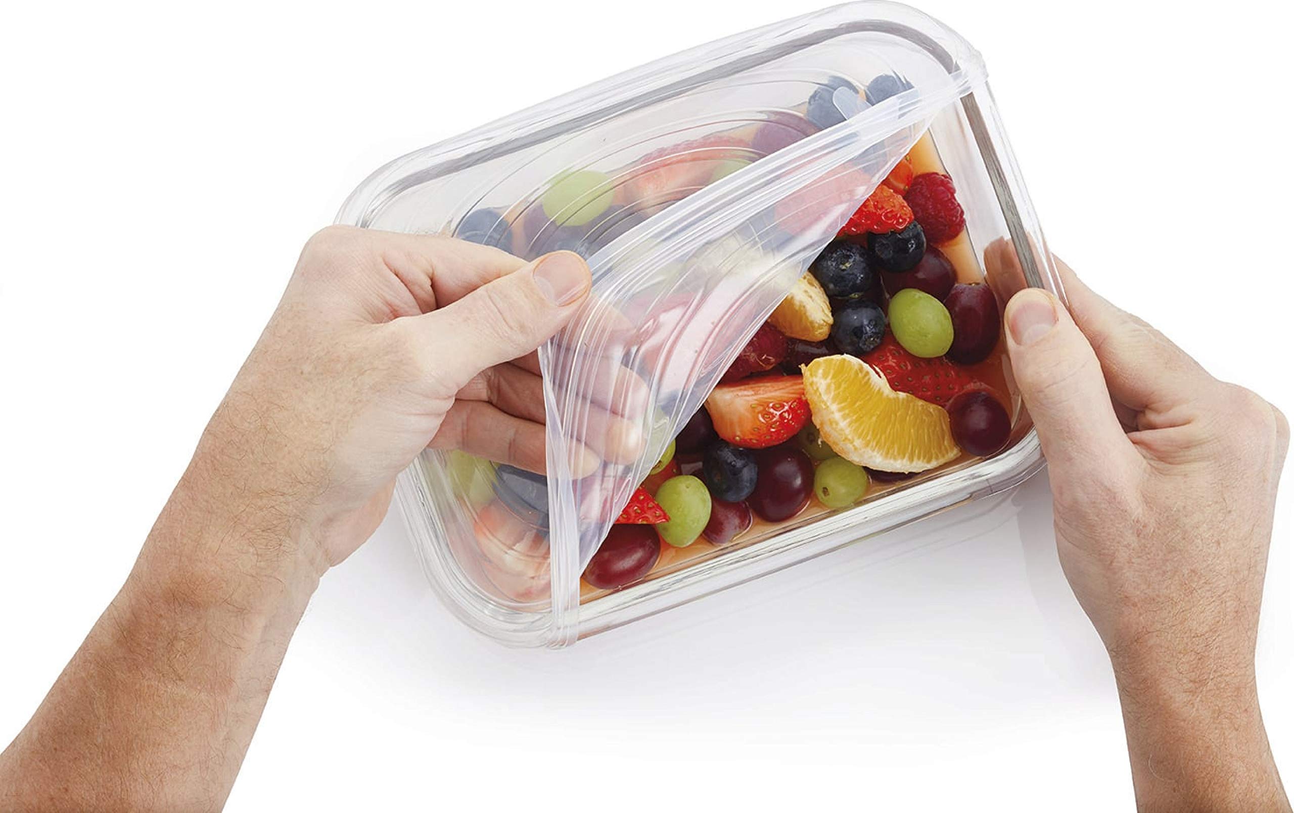 Reusable Silicone Food Storage Lids - Stretchable Bowl Covers for Airtight Seal (12-Pack) | Perfect for Meal Prep, Leftovers & Refrigerator Organization