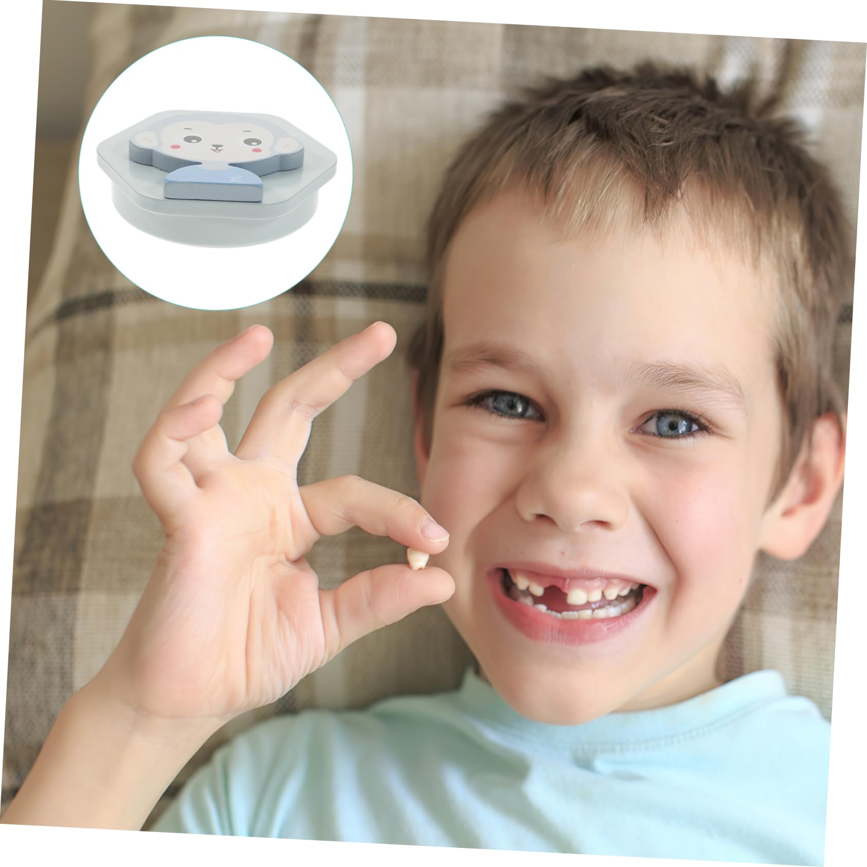 STOBAZA 5-Piece Baby Tooth Keepsake Box Set - Wooden Tooth Fairy Gift Organizer for Newborns & Kids - Perfect for First Tooth Storage, Milestone Memories & Nursery Decor