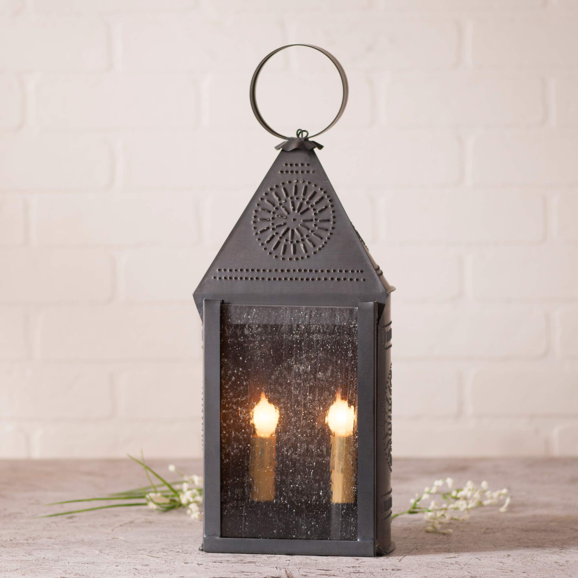 Premium Black Kettle Hospitality Lantern with Chisel - Perfect for Camping, Outdoor Adventures & Emergency Lighting