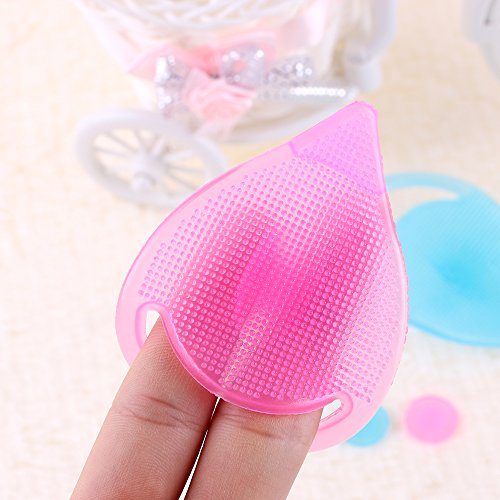 1Pc Pink Facial Cleansing Brush - Silicone Blackhead Remover & Exfoliator Tool for Deep Pore Cleansing | Perfect for Daily Skincare Routine & Spa Treatments