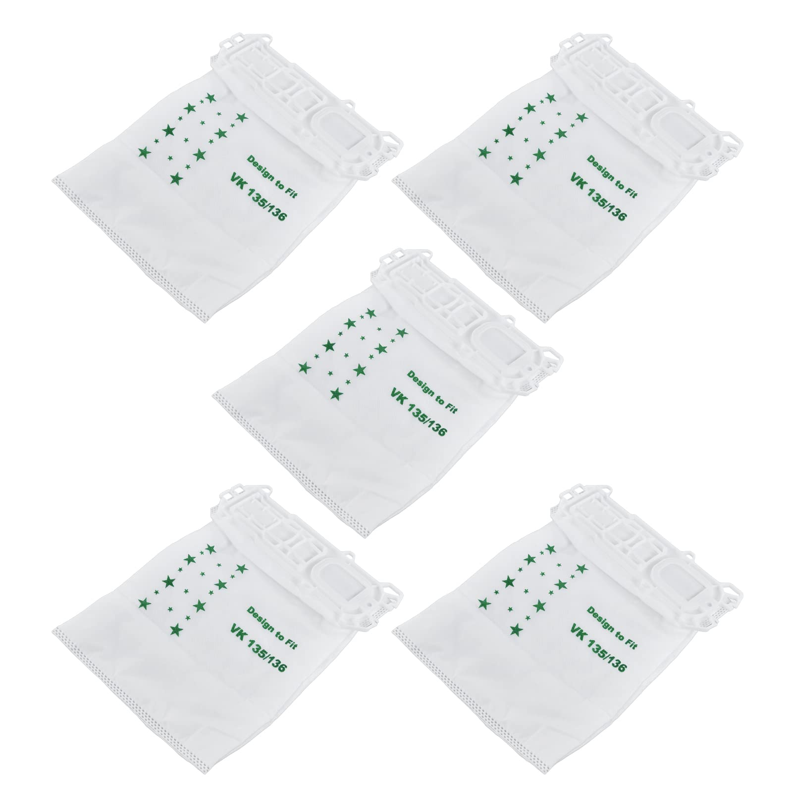 Eco-Friendly Vacuum Cleaner Bags for VORWERK VK135 VK136 - Durable, Compact Dust Bags for Home, Office, Bedroom & Living Room Cleaning
