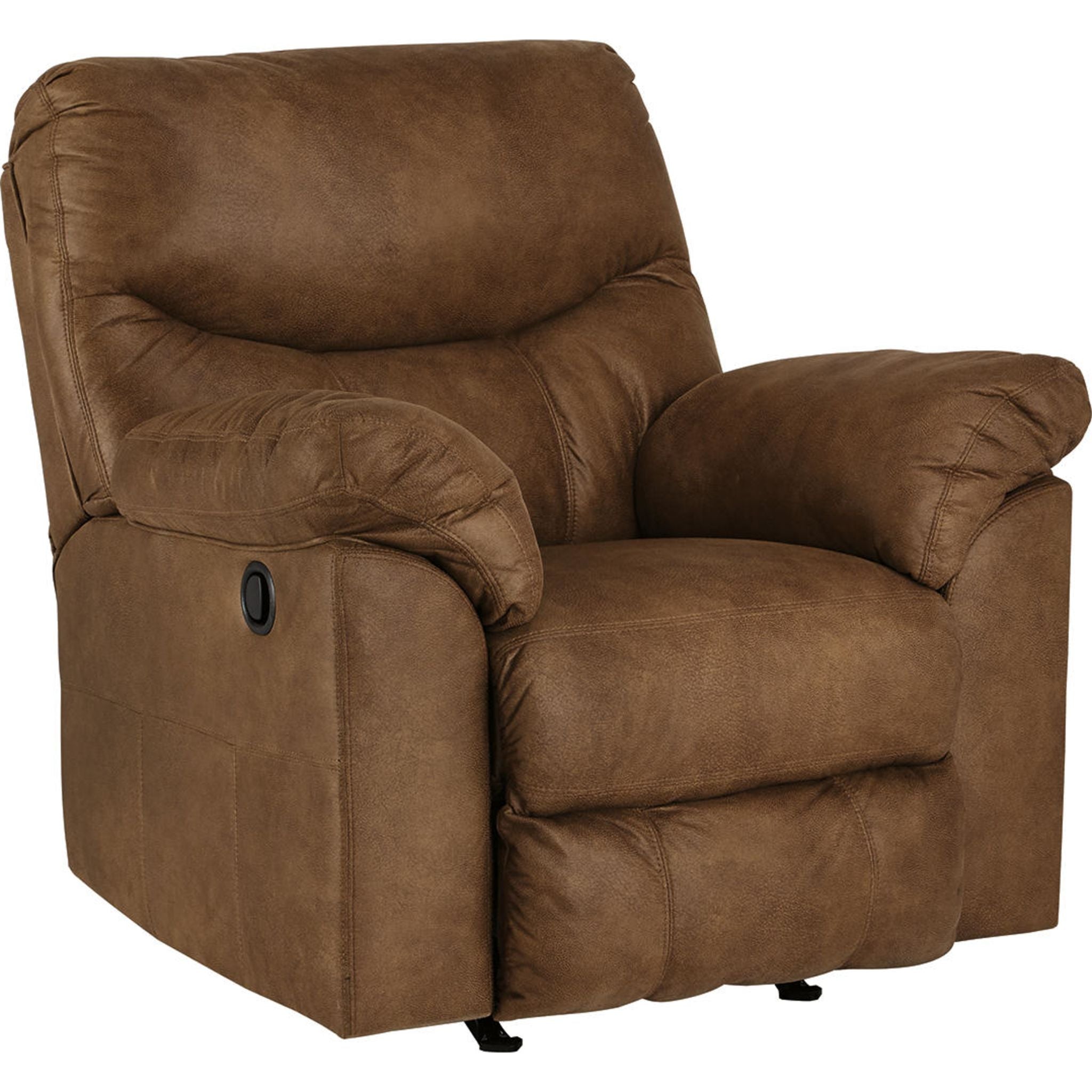 Boxberg Rocker Recliner Chair - Comfortable Leather Rocking Recliner with Padded Seat & Backrest - Perfect for Living Room, Bedroom, or Nursery Relaxation