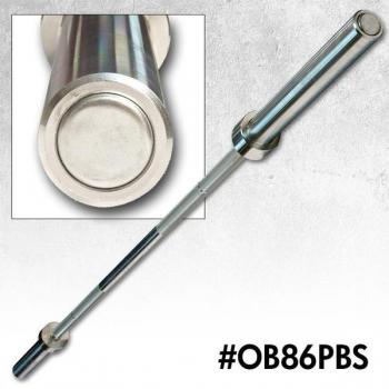 Body Solid 7' OB86PBS Olympic Power Bar - 1500lb Weight Capacity for Strength Training & Powerlifting - Perfect for Home Gyms & CrossFit Workouts