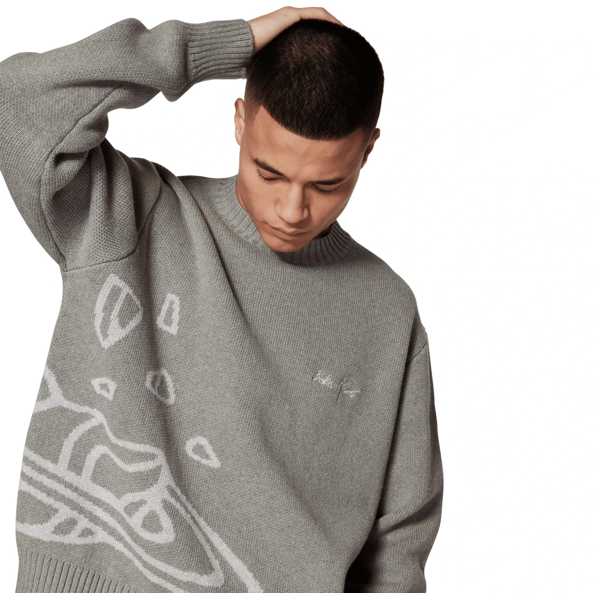 Broken Planet Heather Grey Knit Sweatshirt - Cozy Oversized Pullover for Men & Women | Perfect for Casual Wear, Fall Fashion, and Street Style Outfits