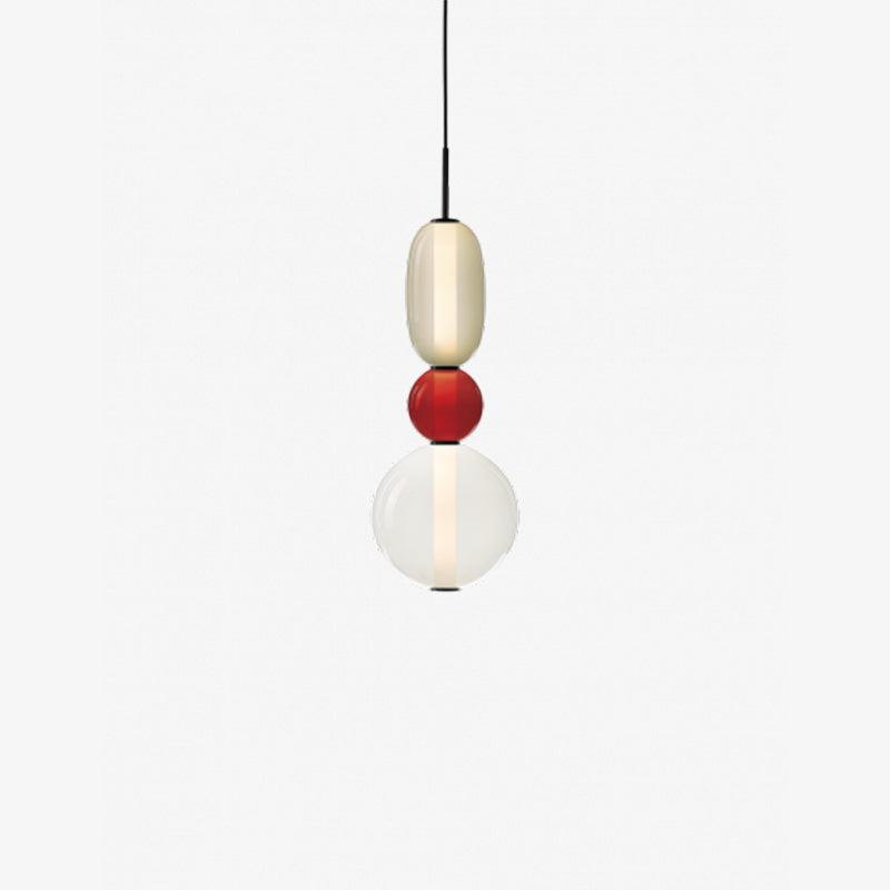 Stylish Candied Glass Pendant Light Set - Modern Hanging Fixture for Dining Room, Kitchen Island & Bedroom Decor