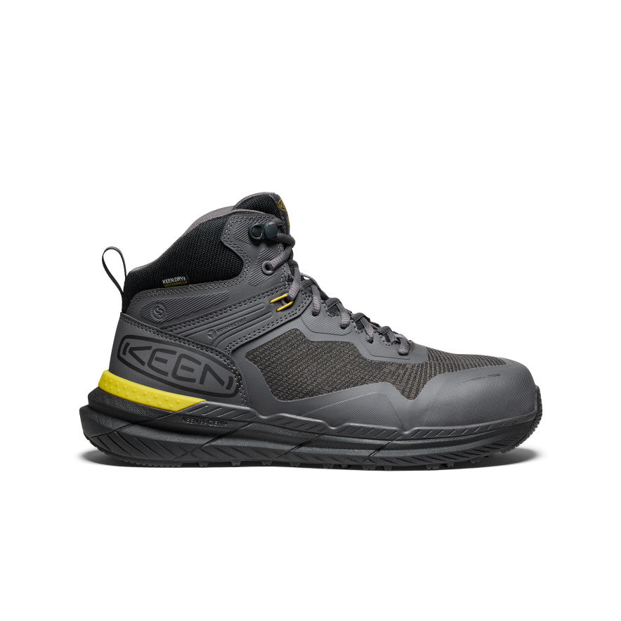 Men's Waterproof Steel Toe Work Boots - Carbon Toe Safety Shoes for Construction & Outdoor Work | Slip Resistant, Electrical Hazard Protection - Ideal for Industrial Jobs, Warehouse & Heavy Duty Use