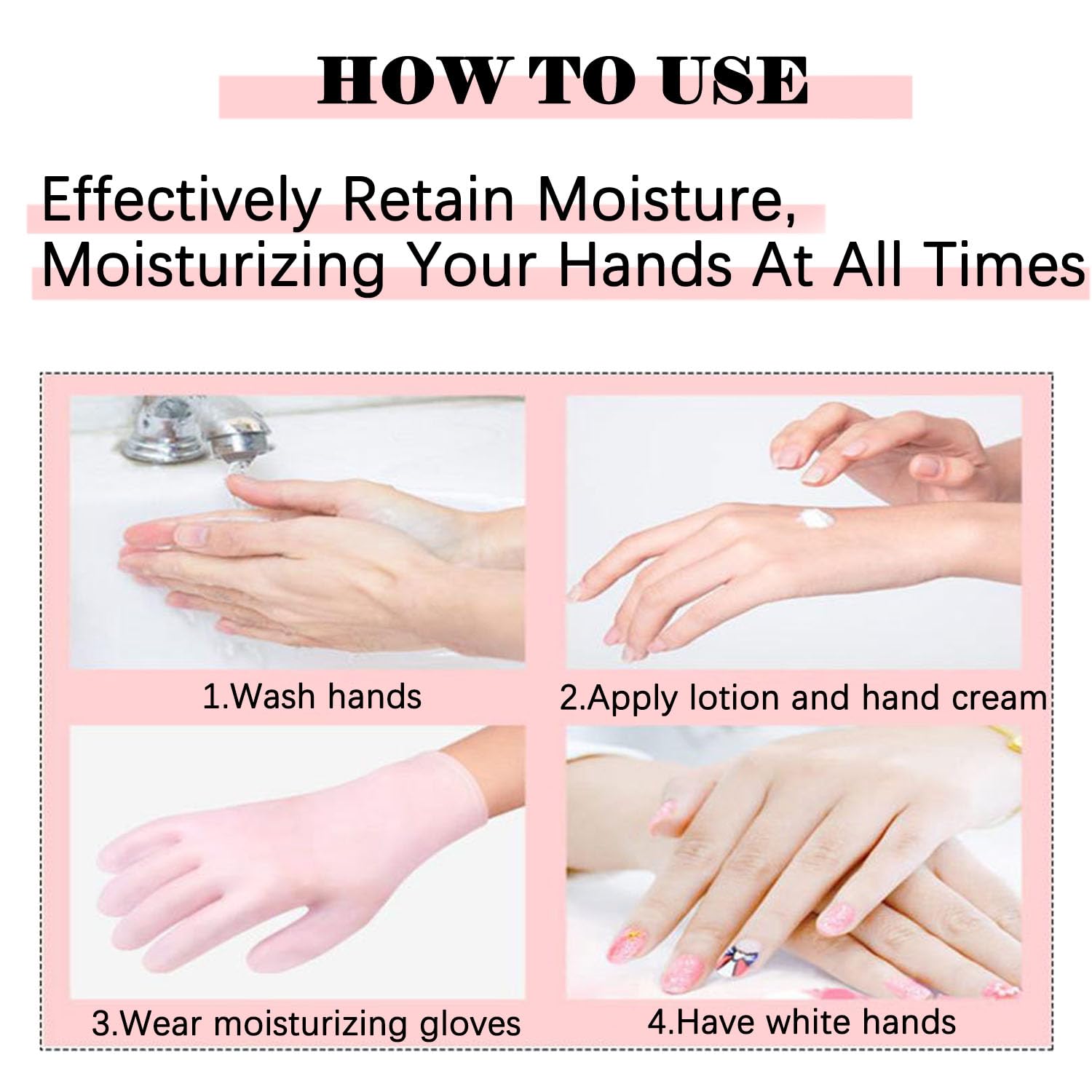 Moisturizing Silicone Gel Socks for Dry Cracked Feet - Aloe Infused Hydrotherapy Foot Care Set for Women - Perfect for Post-Pedicure Treatment & Overnight Healing