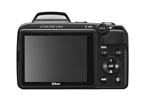 Nikon Coolpix L810 16.1MP Digital Camera with 26x Optical Zoom and 3-inch LCD - Perfect for Travel, Wildlife Photography, and Family Events