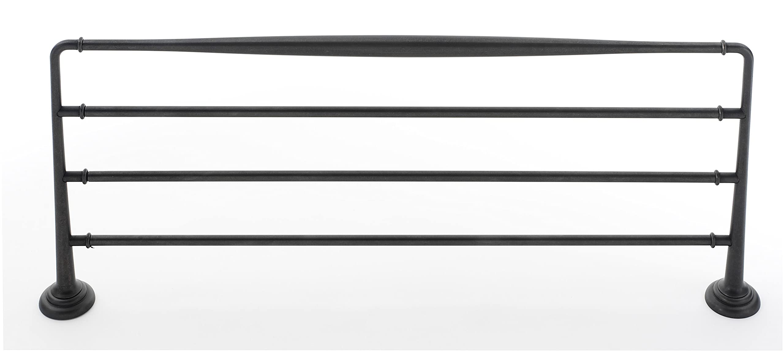 Polished Brass Wall Mounted Towel Rack - Bathroom & Kitchen Organizer for Hand Towels, Dish Towels & Washcloths | Rust-Resistant & Space-Saving Design