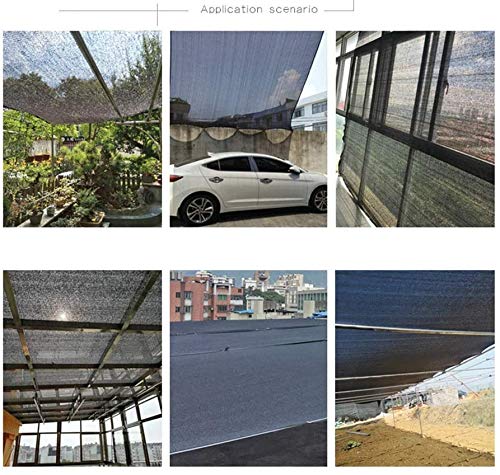 UV Resistant Black Shade Cloth Mesh - 80% Sunblock Shade Net for Greenhouse, Swimming Pool, Patio & Yard - Durable Outdoor Sun Protection Fabric for Plants, Garden & Relaxation Areas
