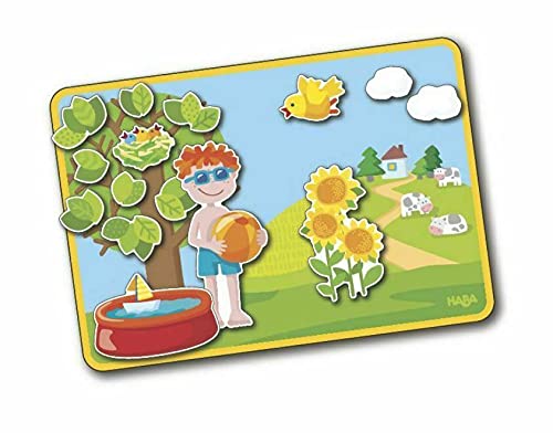 HABA Seasons Magnetic Game Box - Educational Wooden Toy for Kids Ages 3+ | Fun Learning Activity for Preschool & Kindergarten | Perfect for Travel, Classroom & Family Game Night