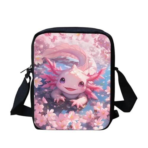 Axolotl Blooming Flowers