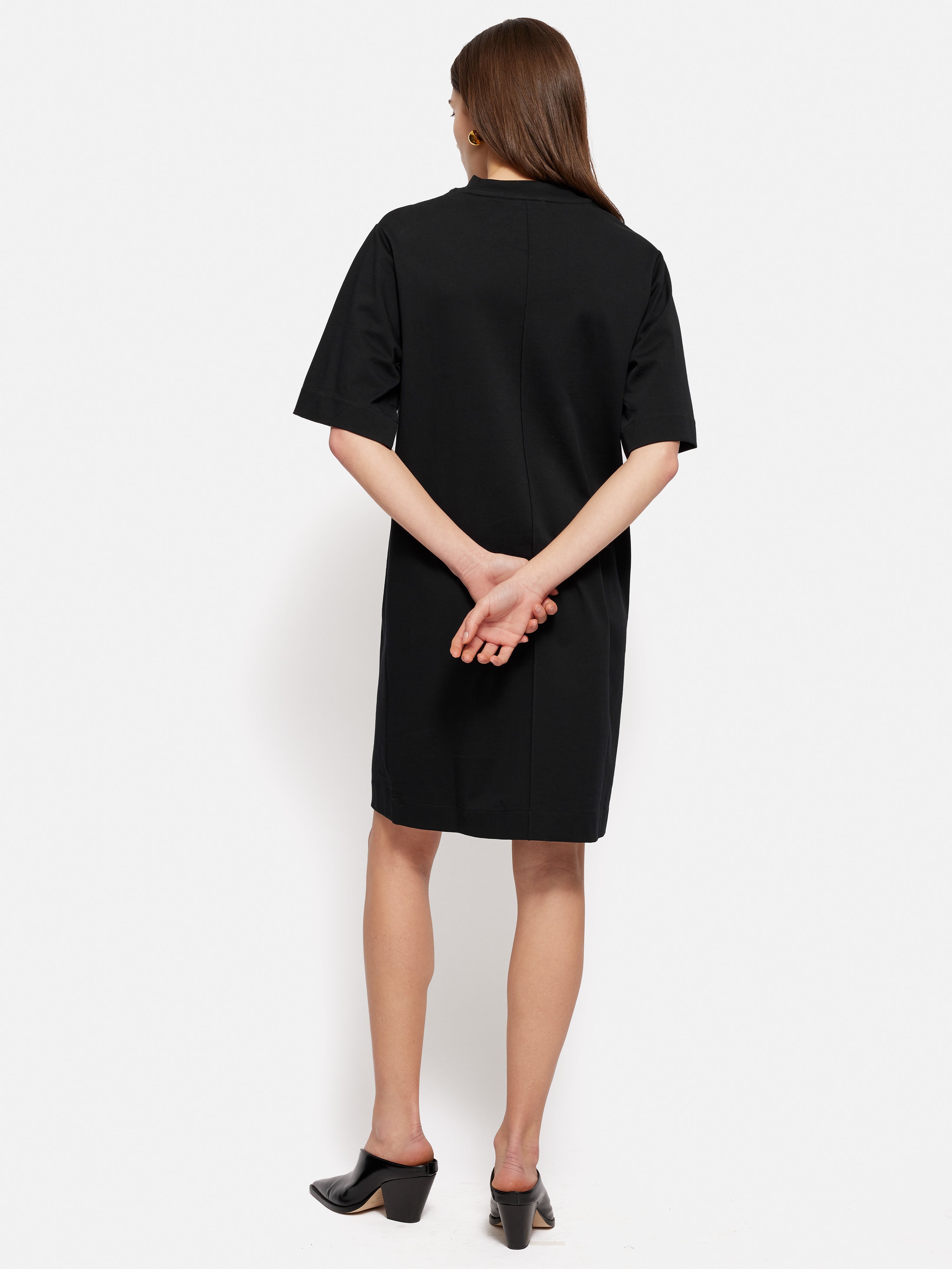 Stylish Cotton Riley T-Shirt Dress in Black - Perfect for Casual Outings, Layering & Everyday Comfort