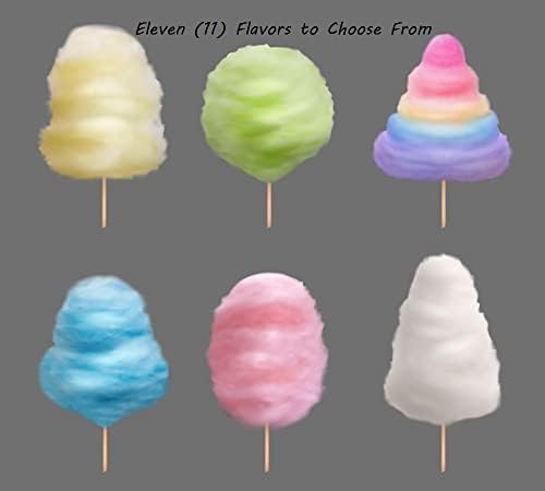 Cotton Candy Floss Sugar (2 Pack, Green Lime Flavor) - 22 oz Bulk Cotton Candy Mix for Machine - Makes 44 Cones - Perfect for Parties, Carnivals & DIY Sweet Treats