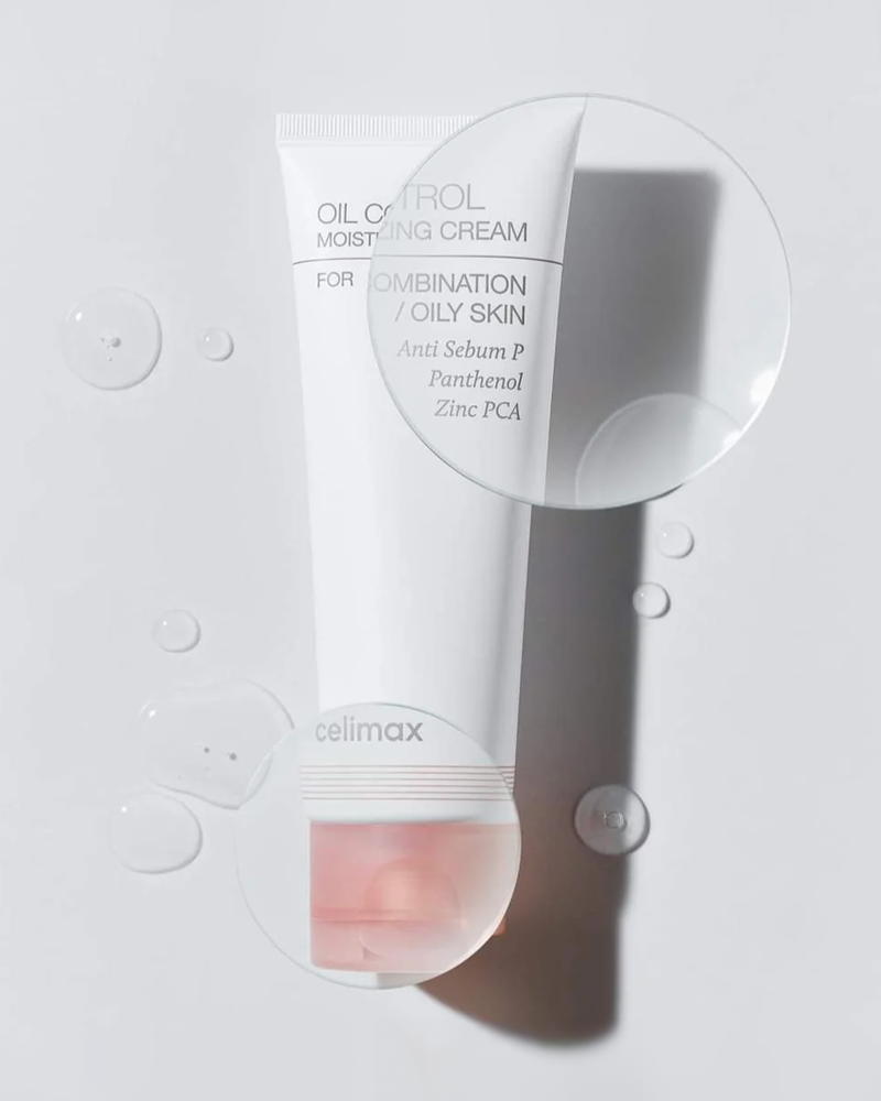 Celimax Oil Control Moisturizing Cream for Oily & Combination Skin - Lightweight Hydrating Face Moisturizer for Daily Skincare Routine & Makeup Prep