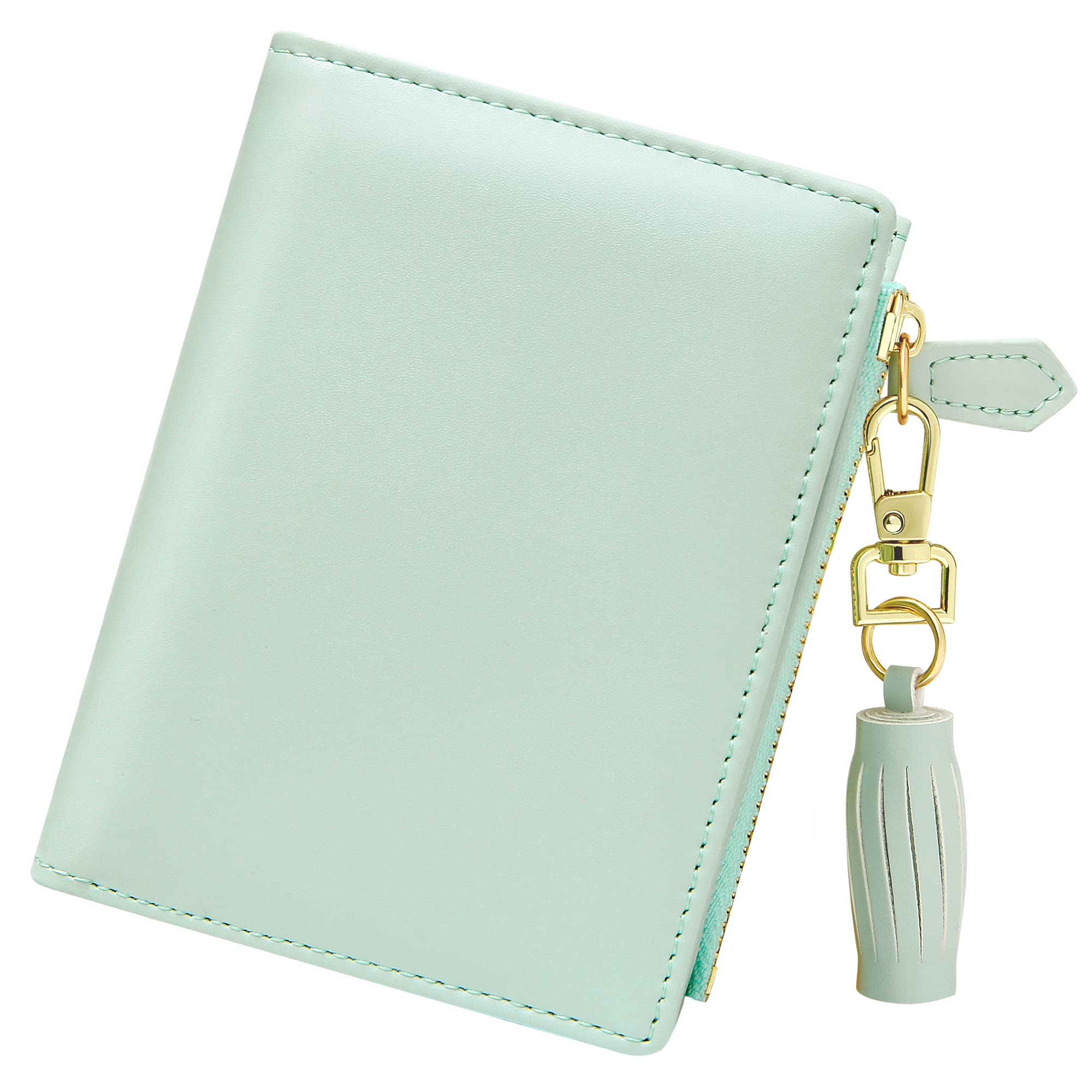 GEEAD Slim Bifold Wallet for Women with Zipper & ID Card Holder - Compact Coin Purse for Everyday Use, Travel & Shopping