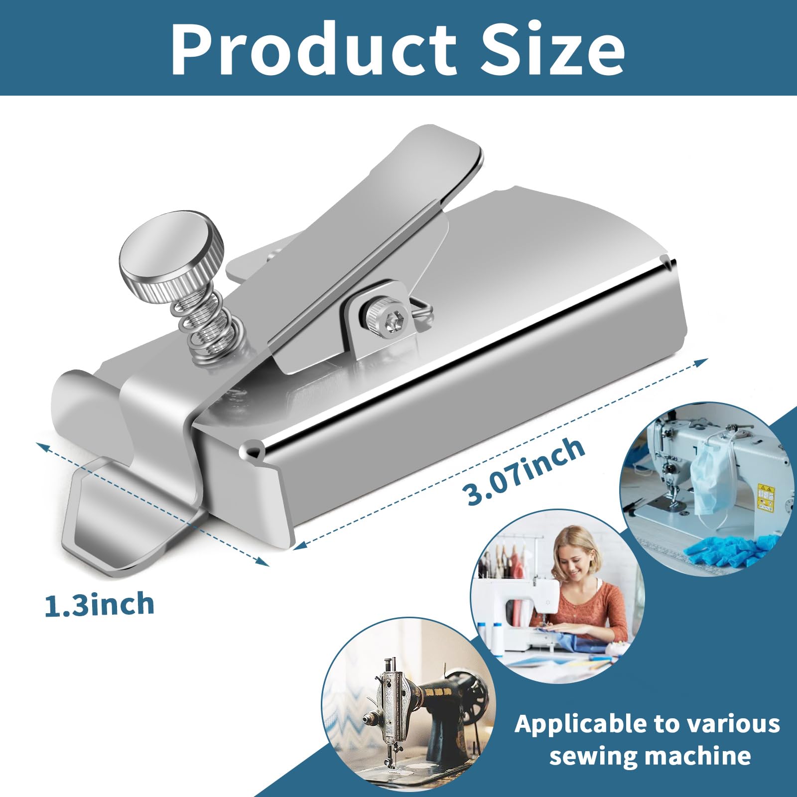 TIGARI Magnetic Seam Guide for Sewing Machine - Adjustable Magnetic Sewing Guide with Clip, Multifunctional Ruler & Hemmer Guide - Perfect for Walking Foot Sewing Machines, Quilting, Dressmaking & DIY Sewing Projects - Essential Sewing Supplies & Accessories