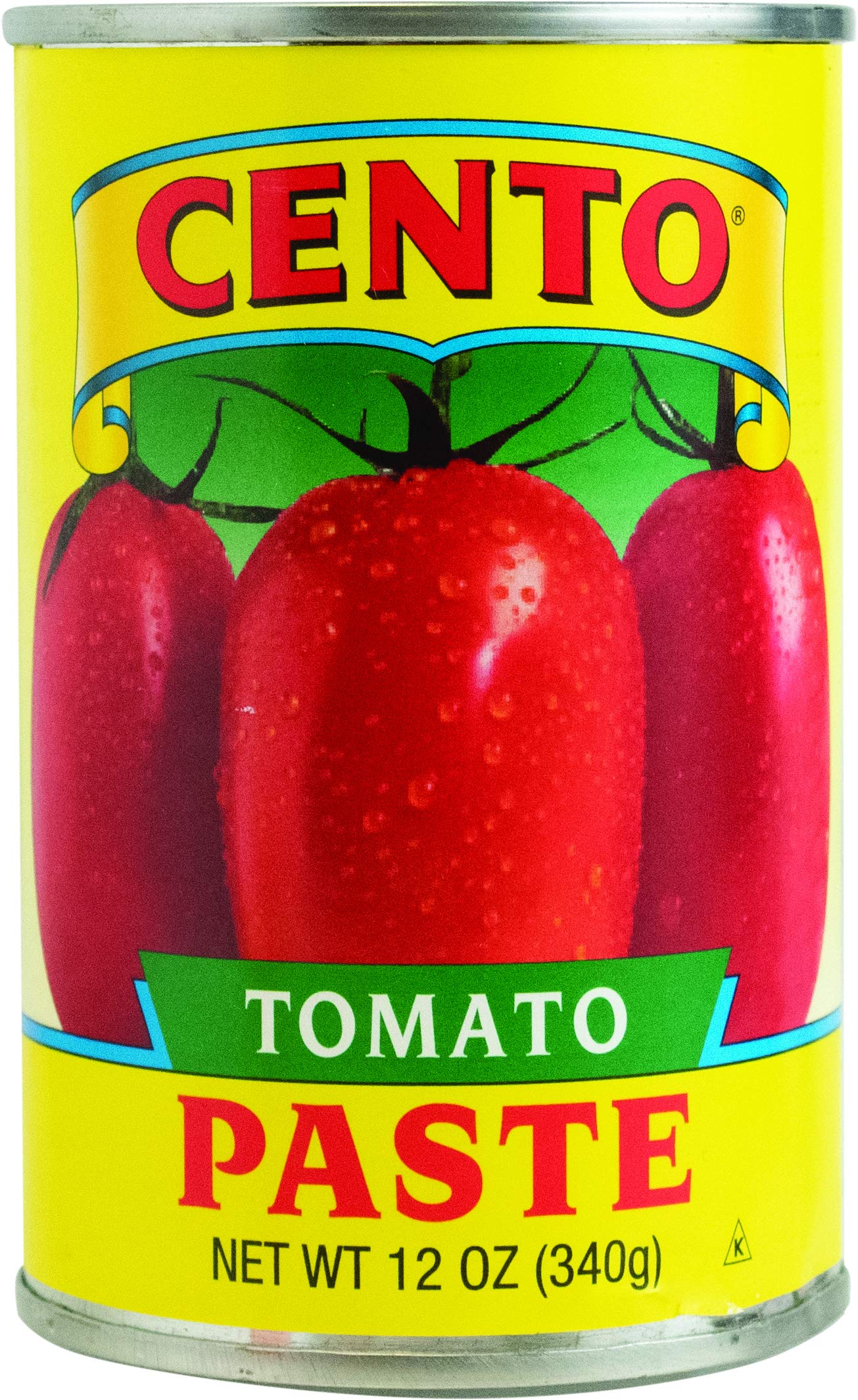 Cento Tomato Paste, 12 Ounce Cans (Pack of 24) - Premium Italian Tomato Puree for Cooking, Sauces & Recipes - Perfect for Pasta, Pizza & Italian Dishes