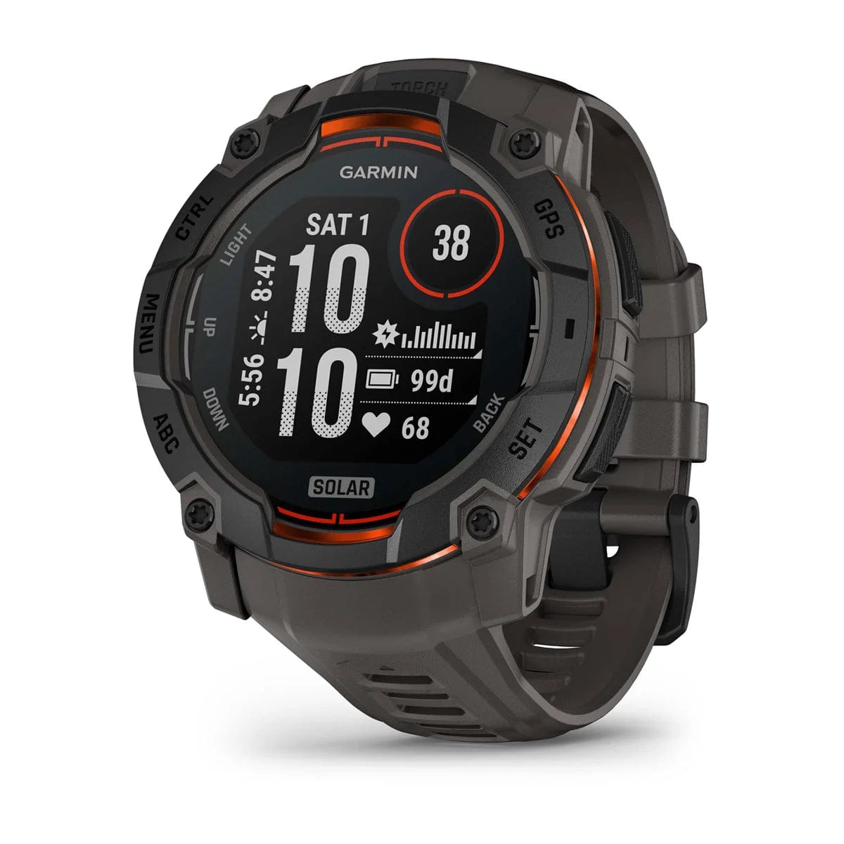 Garmin Instinct® 3 - Rugged GPS Smartwatch with Heart Rate Monitor, Multi-Sport Tracking & Solar Charging - Perfect for Hiking, Running, Cycling & Outdoor Adventures