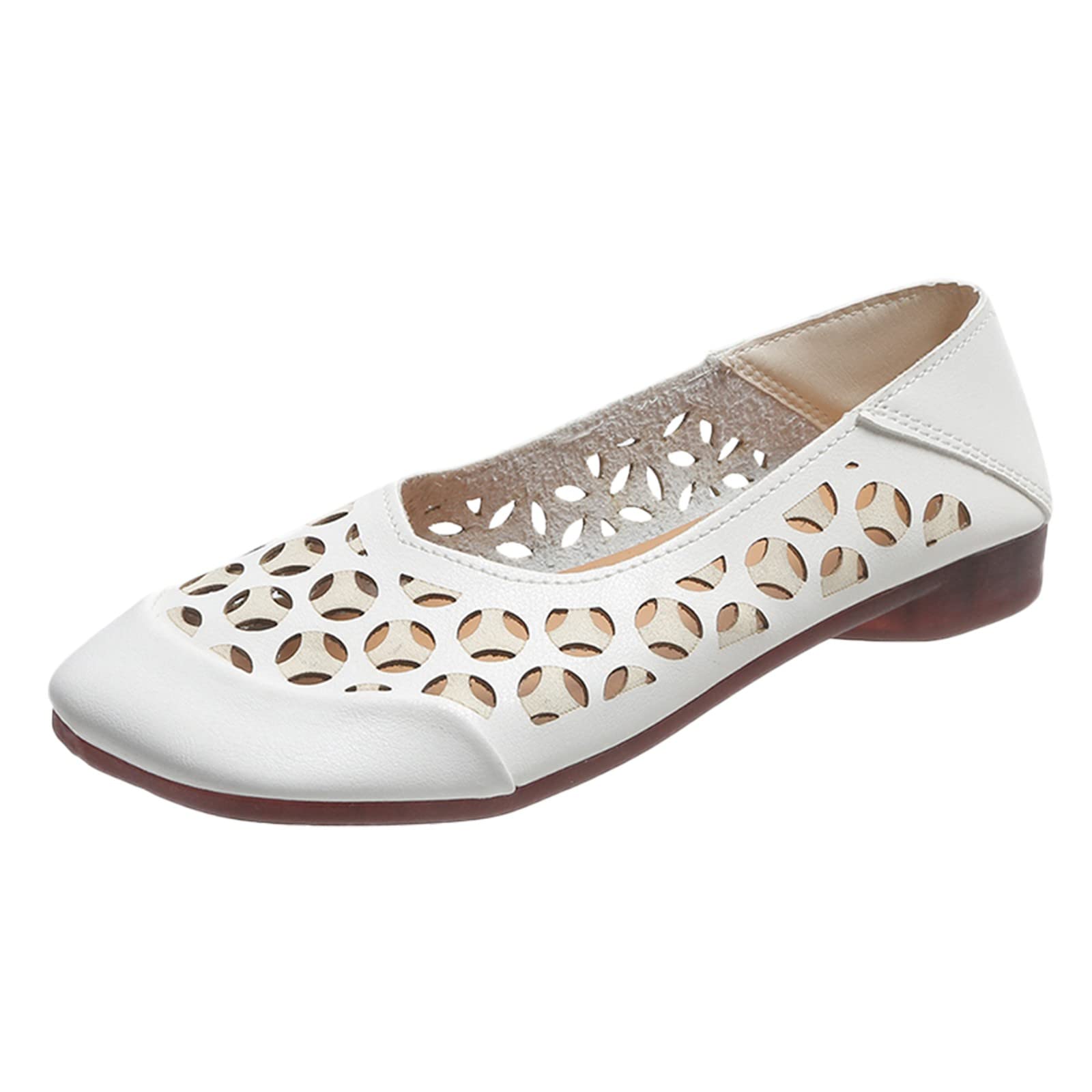 Women's Black Flats Shoes - Dressy & Comfortable Retro Hollow Breathable Oxfords for Summer Casual Wear | Perfect for Office, Walking, and Daily Outfits