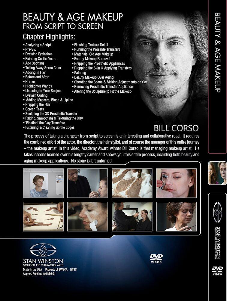 Stan Winston Studio Beauty & Age Makeup DVD - From Script to Screen | Professional Special Effects Makeup Tutorial | Perfect for Film Students & Makeup Artists