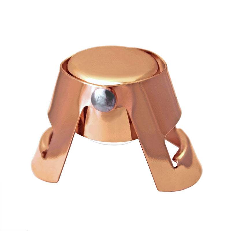 BarConic® Copper Plated Champagne Stopper - Premium Wine Bottle Sealer for Sparkling Wine & Prosecco | Keep Bubbles Fresh for Parties, Weddings & Celebrations