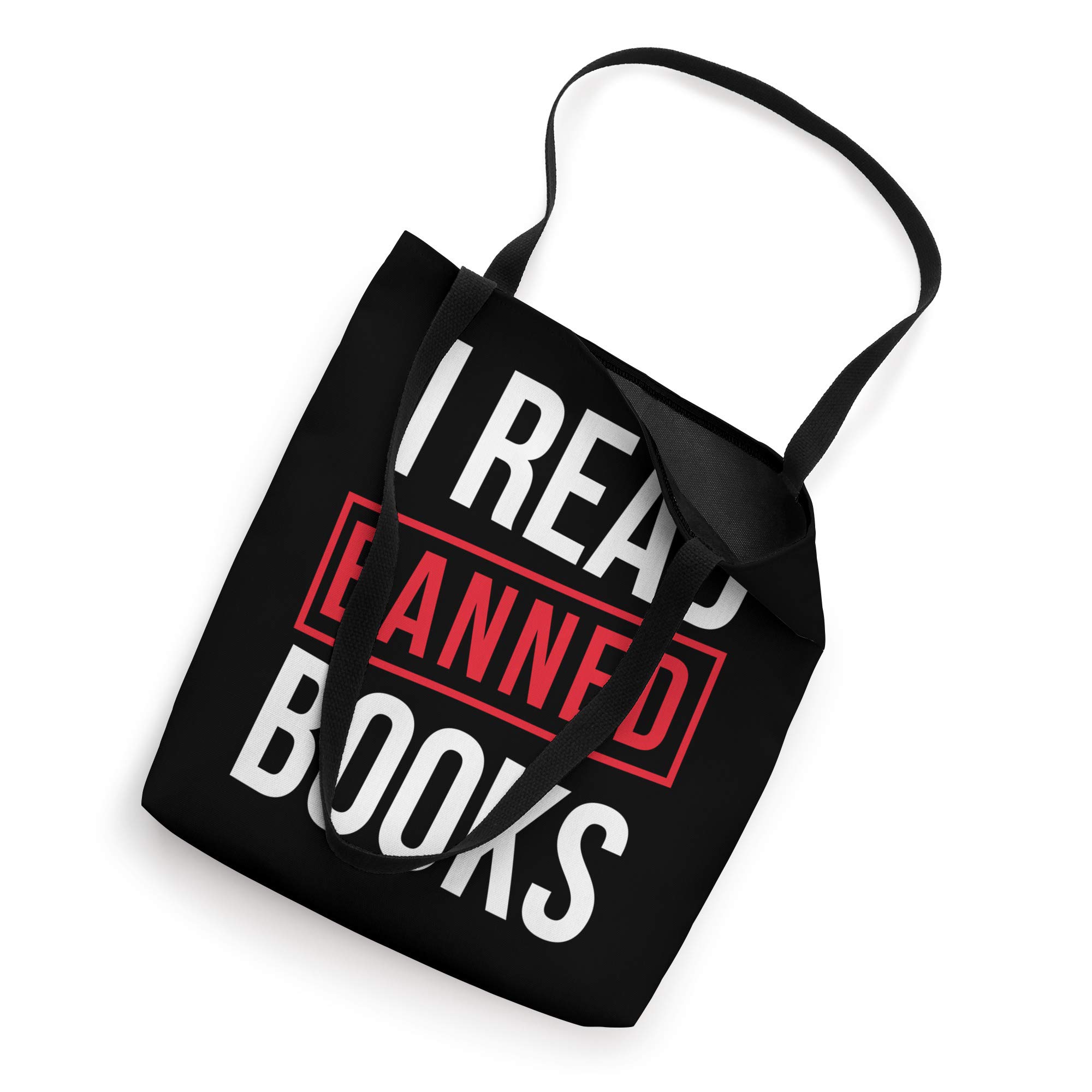 I Read Banned Books Tote Bag - Eco-Friendly Cotton Book Lover Tote - Perfect for Library, Bookstore & Protest Marches