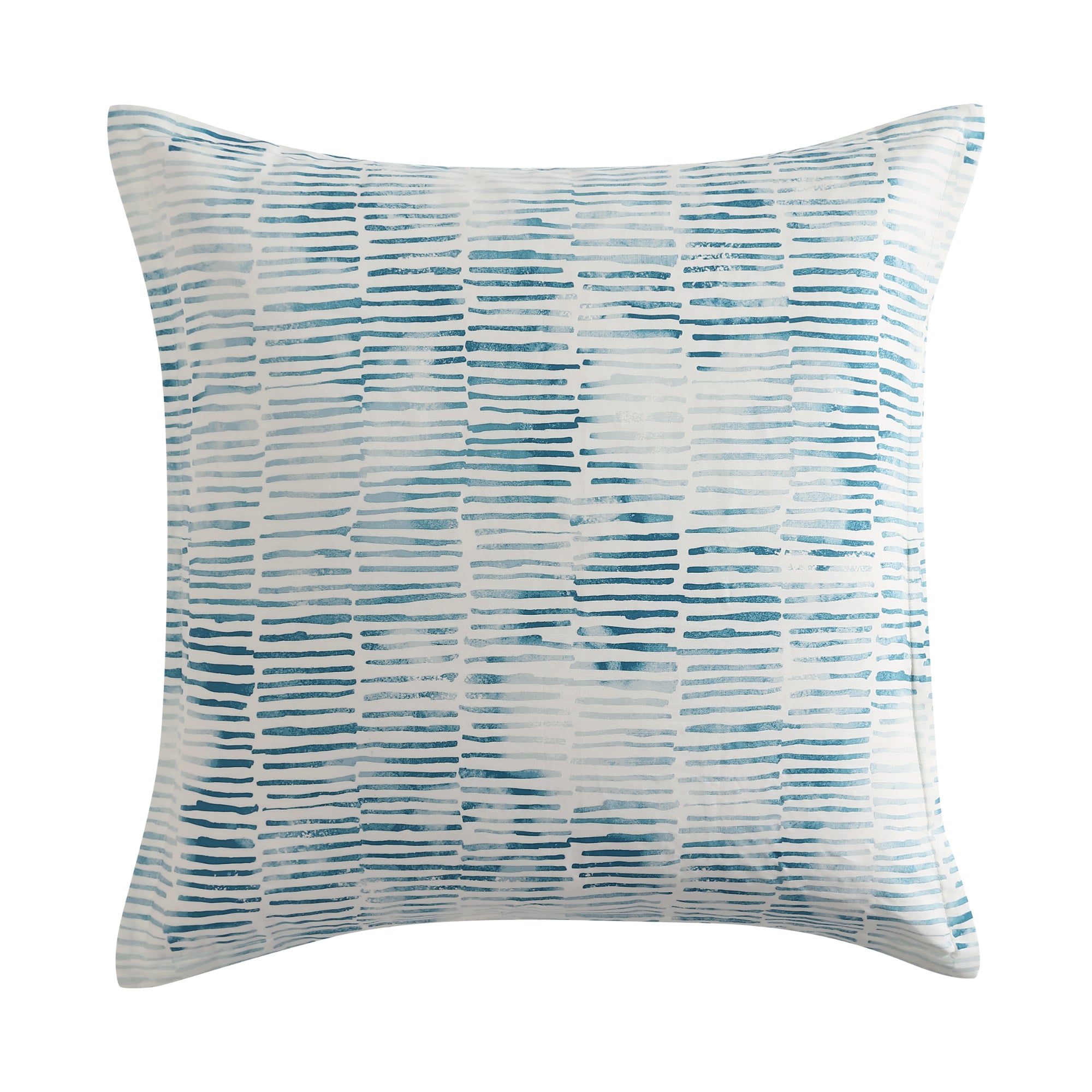 Luxury Kiama Blue European Pillowcase Set - Premium 100% Cotton Pillow Cover by Logan & Mason - Perfect for Bedroom Decor, Hotel Style Bedding & Home Styling