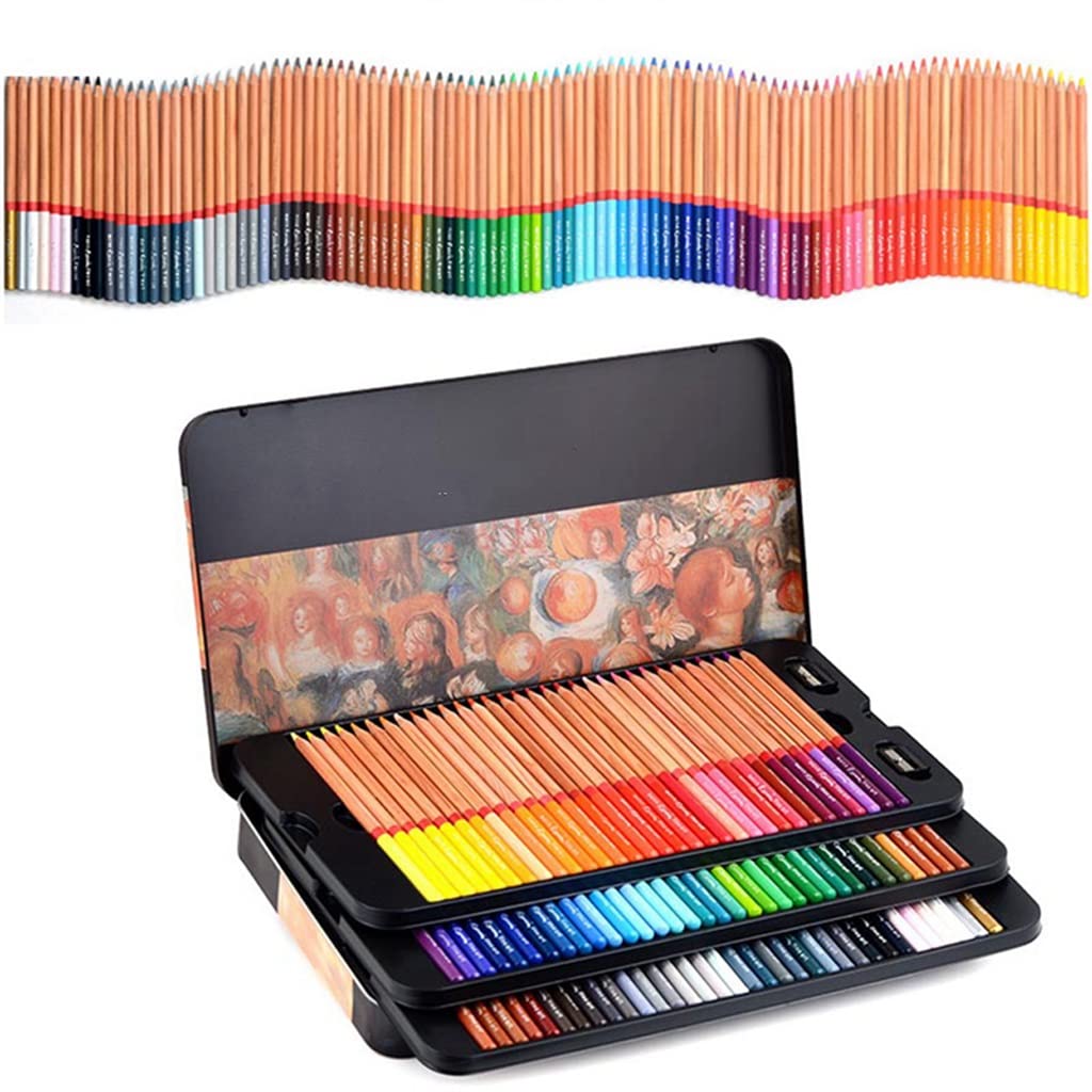 Professional 24-Color Watercolor Pencils Set for School, Office & Art - Wooden Drawing Supplies