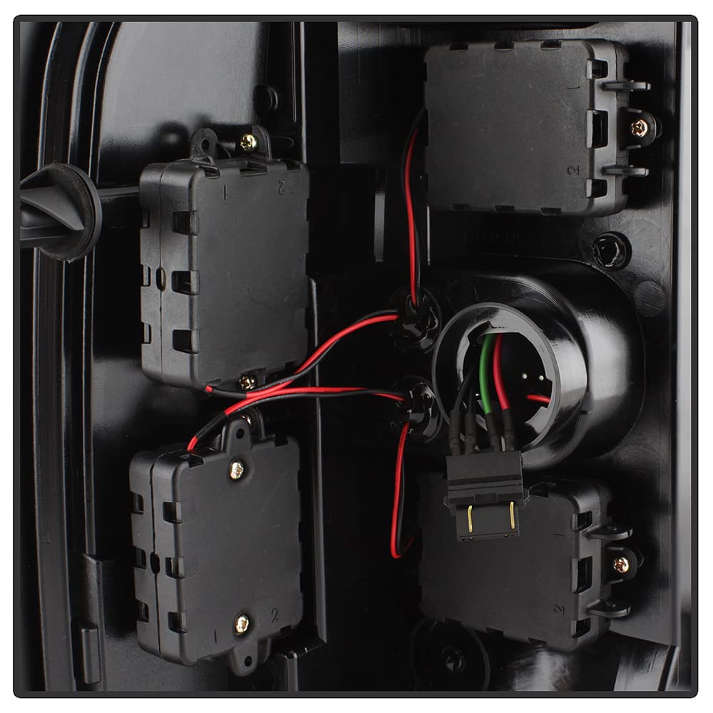 ACANII LED Tube Black Smoke Tail Lights Brake Lamps V3 for 2007-2013 Chevy Silverado 1500/2500/3500 - Driver & Passenger Side - Upgrade Your Truck's Style & Visibility for Night Driving & Off-Road Adventures