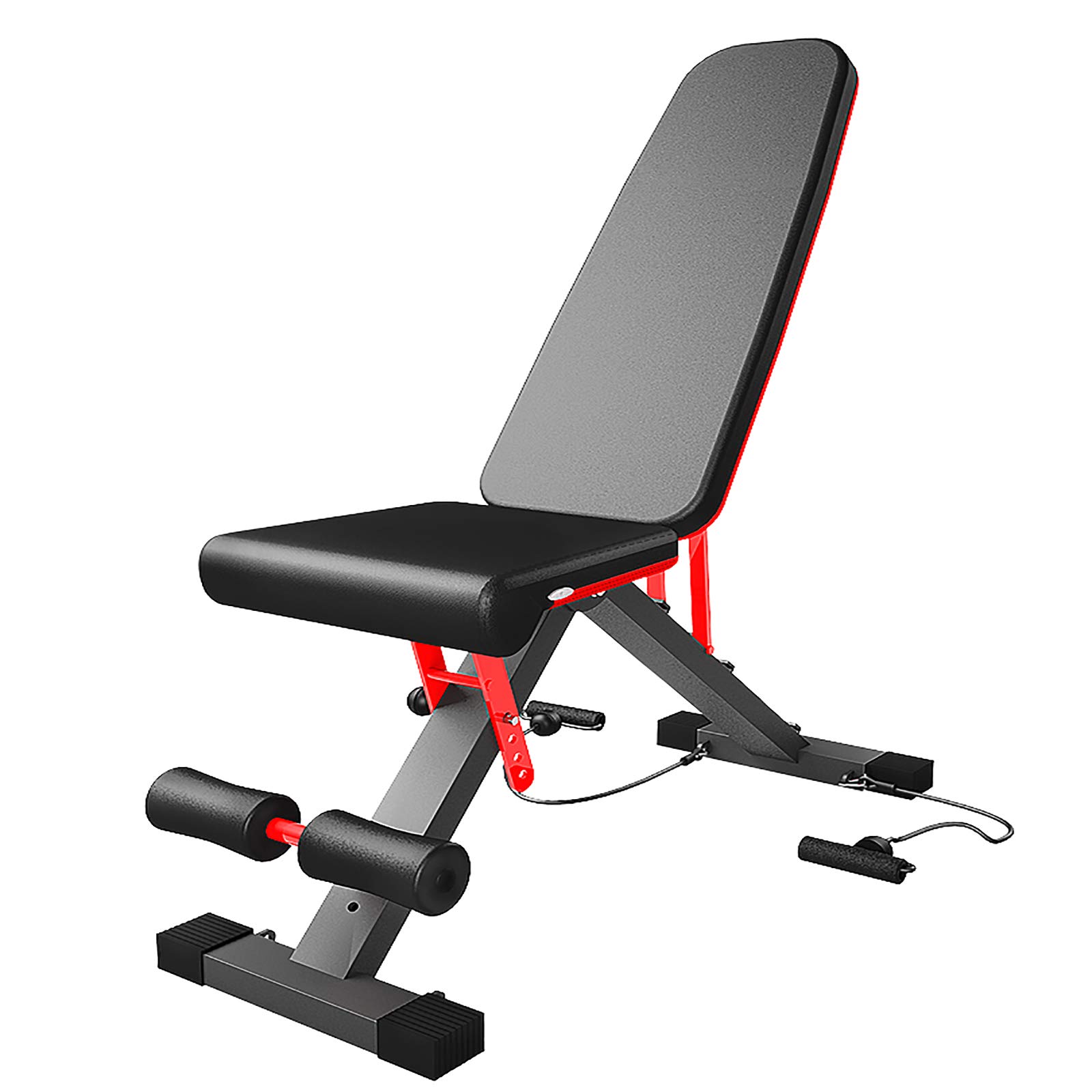 Yizc Foldable Adjustable Weight Bench for Sit Ups, Bench Press & Dumbbell Workouts - Incline/Decline Home Gym Equipment for Strength Training | Perfect for Small Spaces & Full-Body Exercises