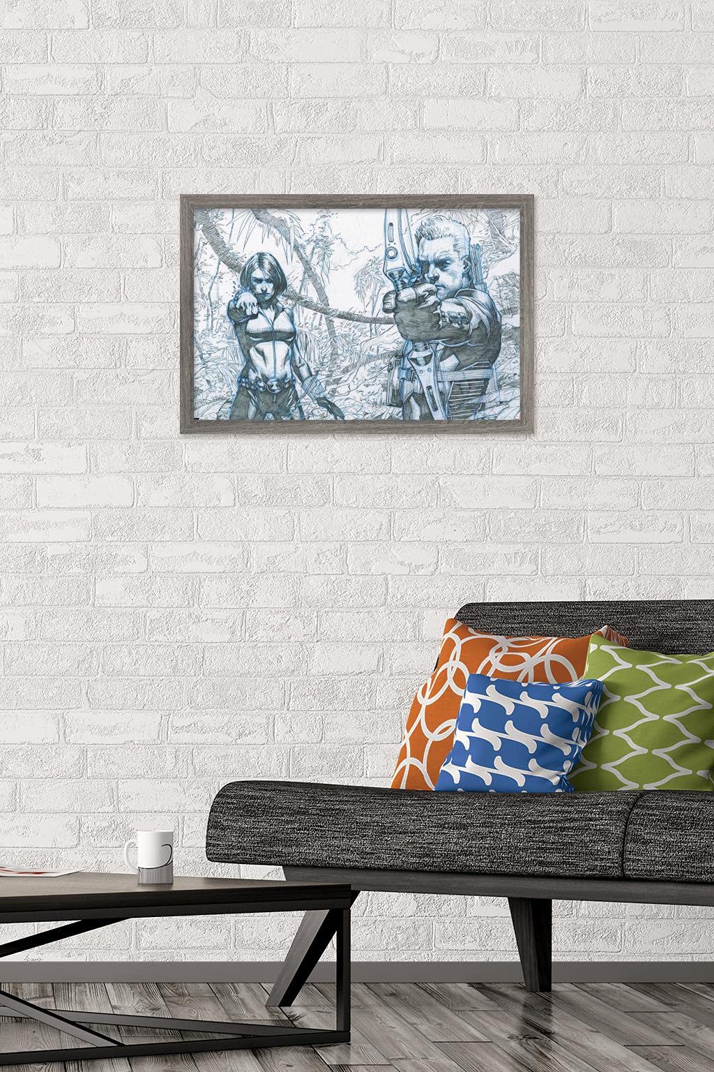 Marvel Comics Hawkeye and Black Widow Wall Poster - 22.4