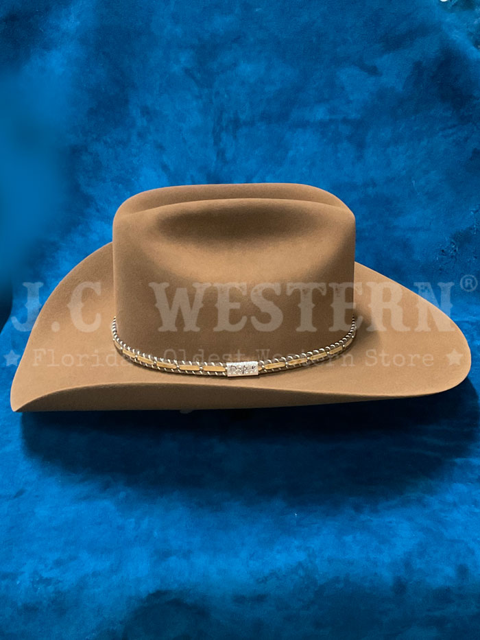 Resistol RFPNCK 7540E9 Piney Creek 6X George Strait Collection Felt Hat in Chestnut #10 - Perfect for Western Wear, Country Music Events & Outdoor Adventures