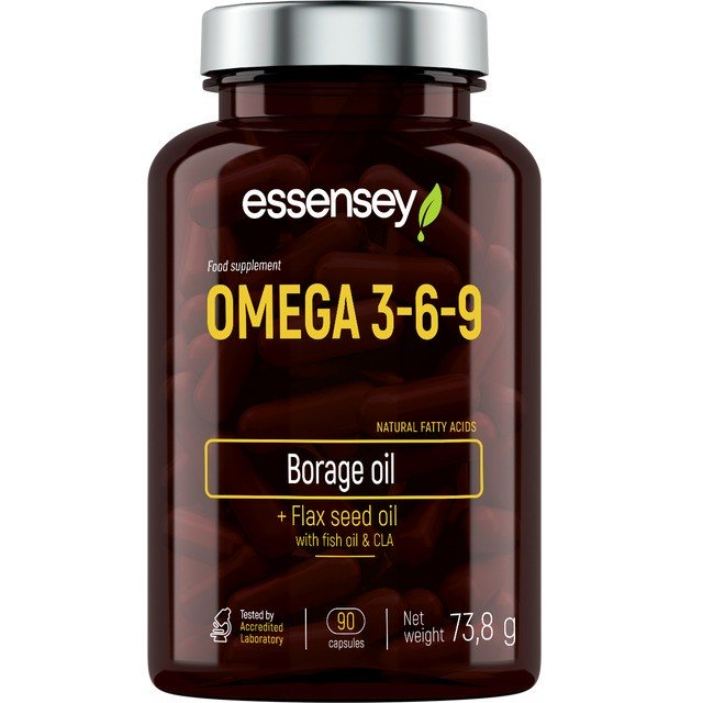 Essensey Omega 3 6 9 Supplement - 90 Softgel Capsules for Heart, Brain & Joint Health - Supports Cognitive Function & Cardiovascular Wellness - Perfect for Daily Nutrition & Active Lifestyle