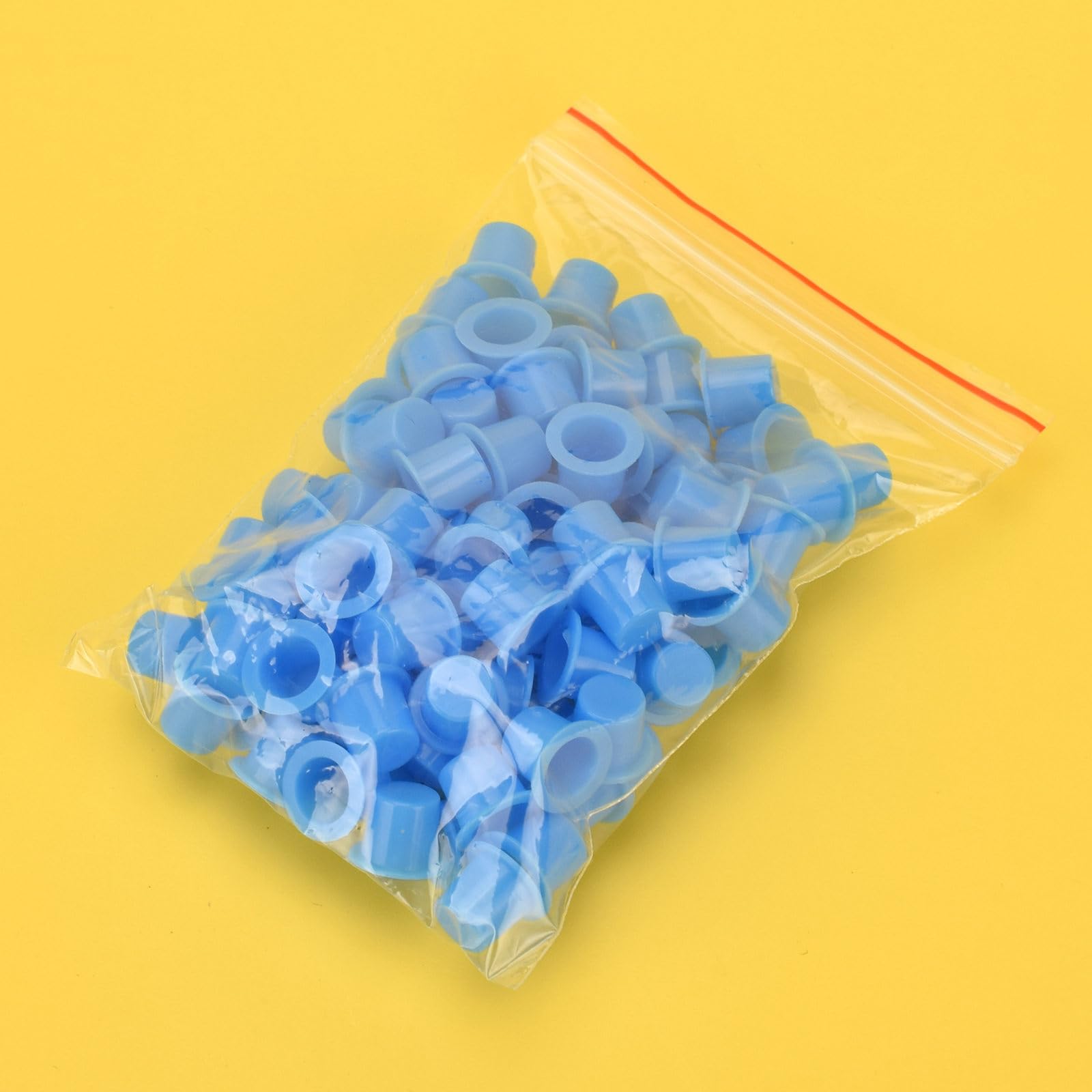 RAJry 100Pcs Disposable Tattoo Ink Caps - Medium Size Tattoo Supplies for Professional Artists | Perfect for Tattoo Ink Storage & Hygiene Control in Tattoo Studios