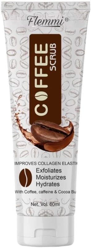 Glowhouse Coffee Tan Removal Face Scrub - Exfoliating Blackhead & Whitehead Remover, Dead Skin Cleanser, Detan Scrub 60ml | Brightens Skin & Reduces Dark Spots for Radiant Complexion | Perfect for Daily Skincare Routine & Post-Sun Care