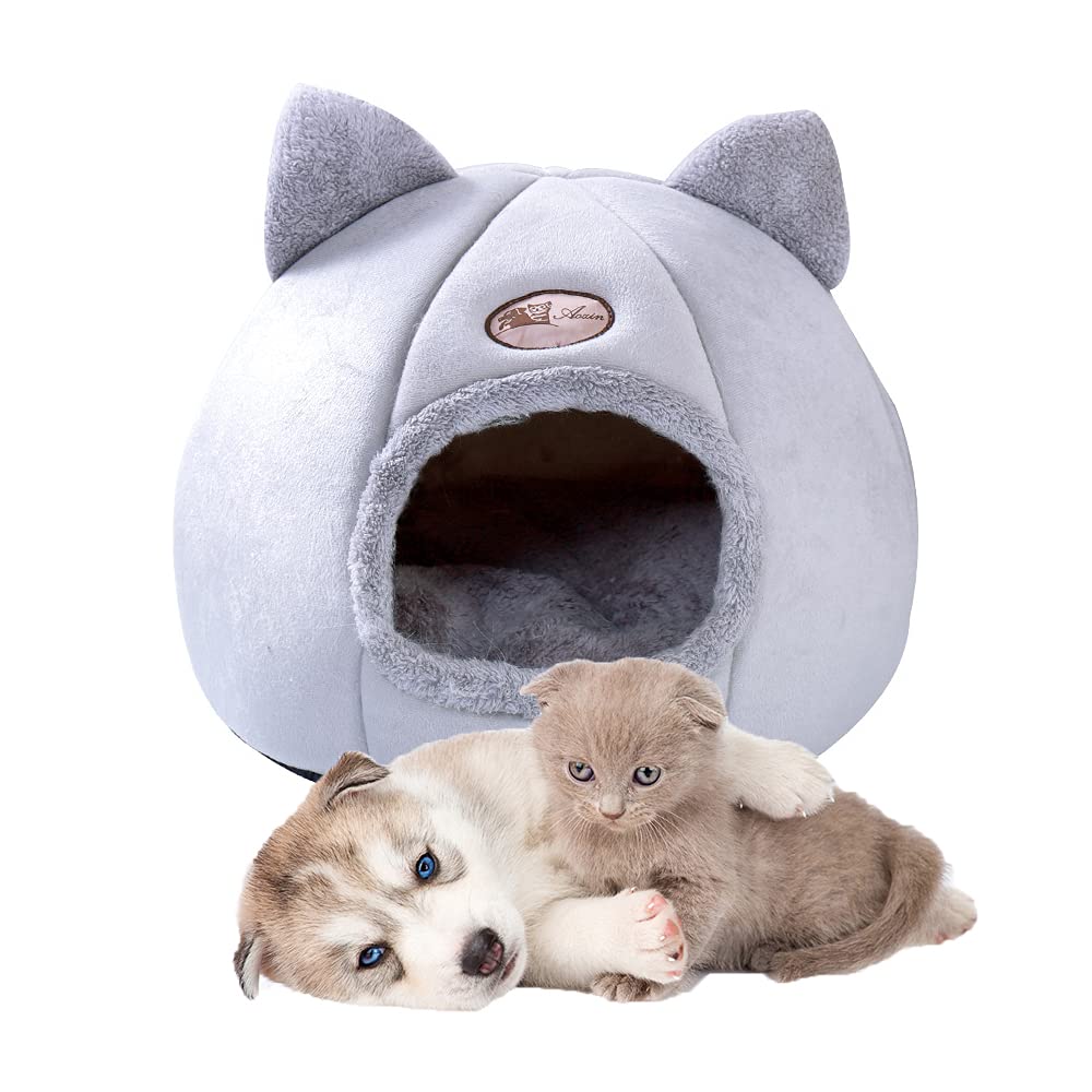 Washable Indoor Dog Bed - Cozy Pet Cave for Cats & Dogs at Home