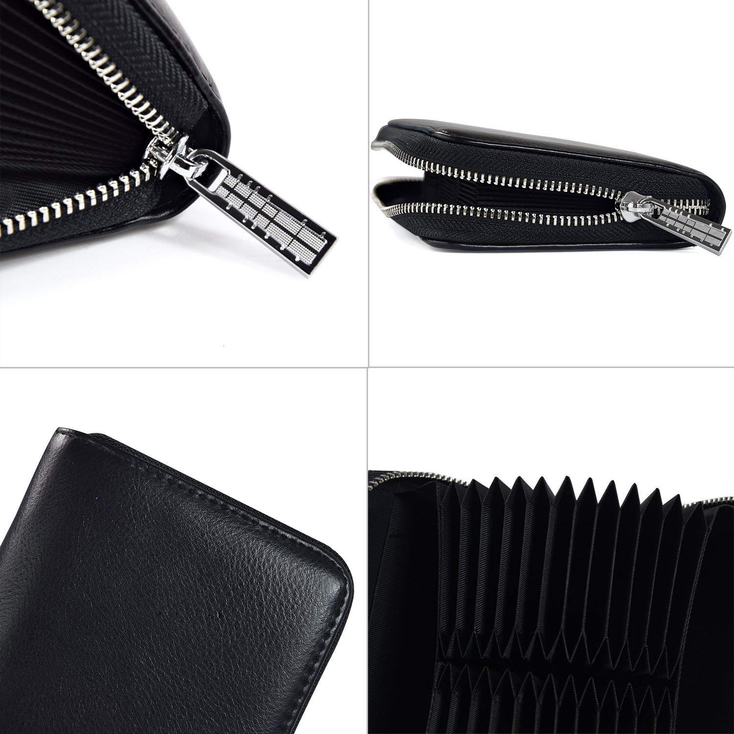 FEITH&FELLY RFID Blocking Leather Wallet for Women - 36 Slots Large Capacity Card Organizer for Travel & Daily Use