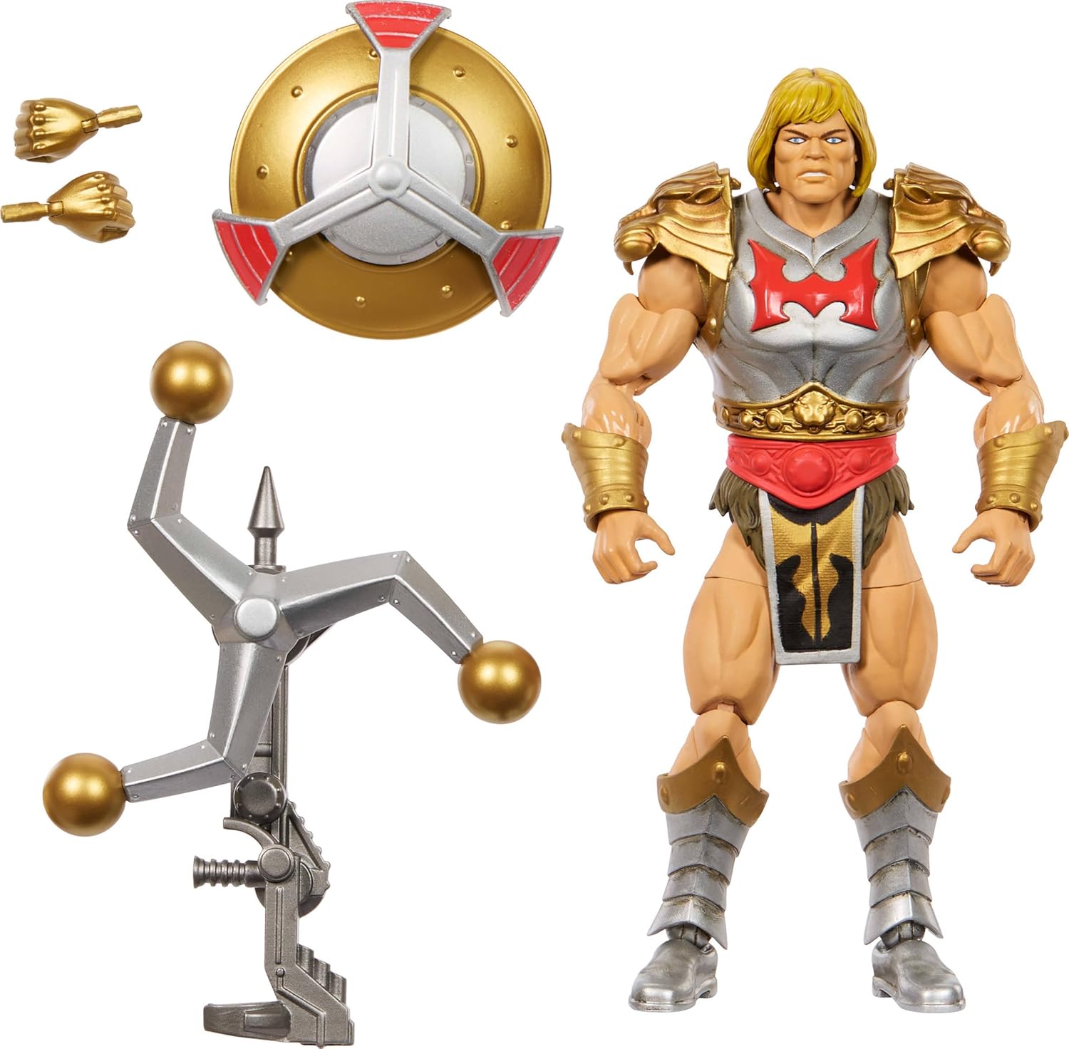 Masters of the Universe Masterverse He-Man New Eternia Flying Fists Action Figure by Mattel - Collectible Toy for Fans & Display, Perfect for Play, Gifts, and Nostalgic Collections