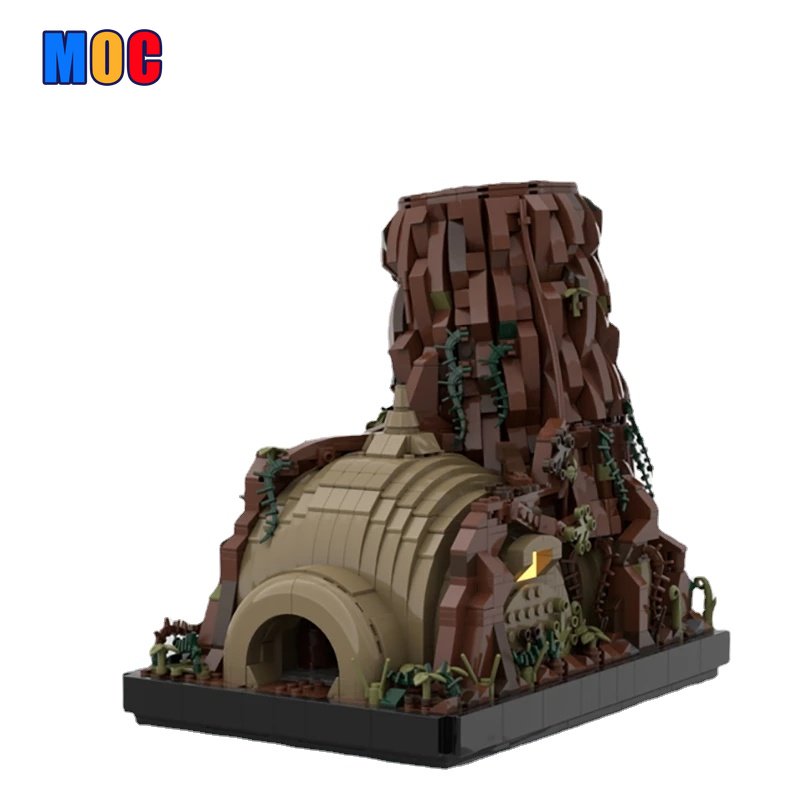 Star Wars 3039PCS MOC 100406 Yoda's Hut Building Blocks Set - Perfect for Adult Collectors & DIY Enthusiasts - Great for Display, Gifts, and Star Wars Themed Room Decor