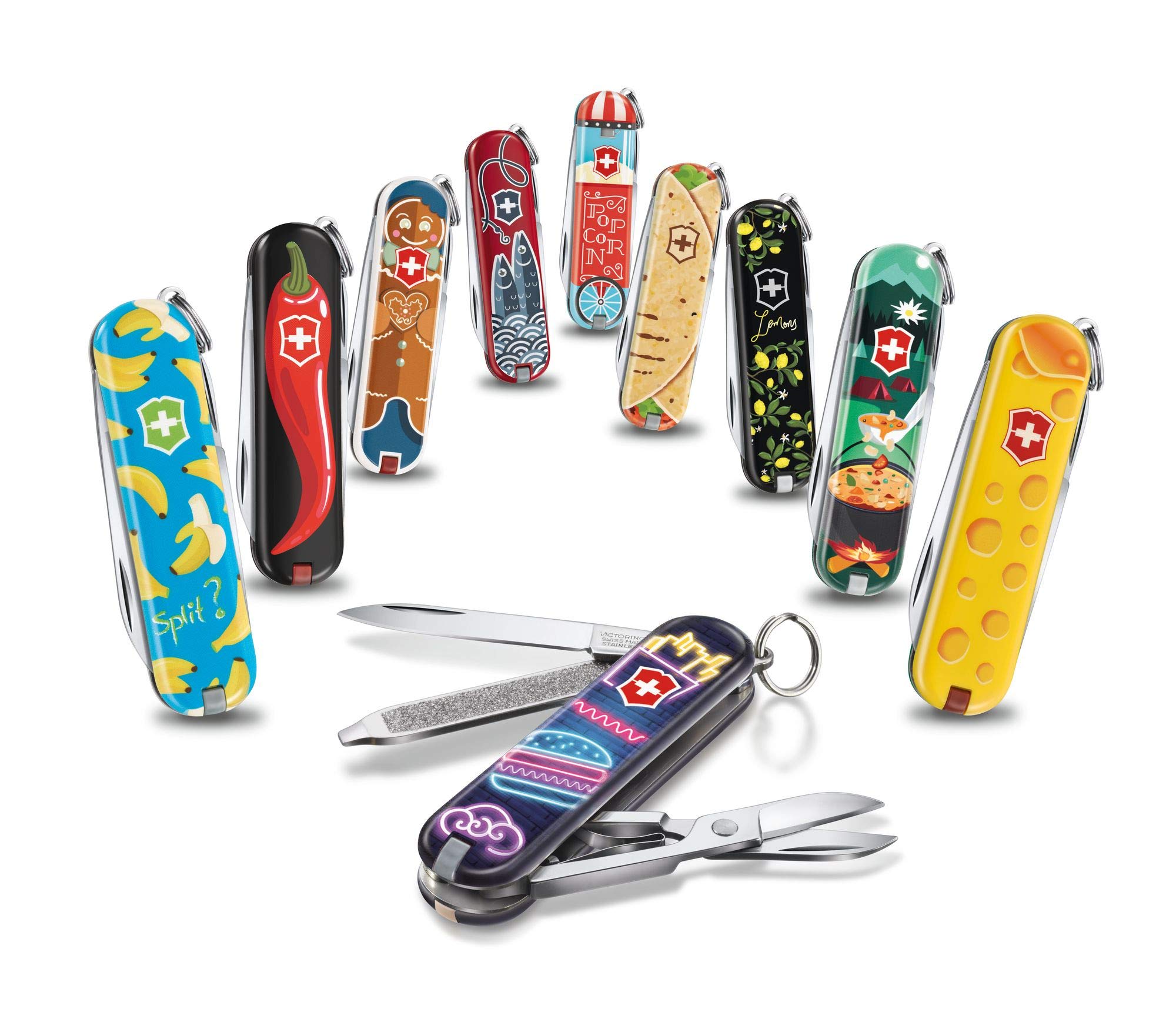 Victorinox Men's Classic Swiss Army Knife - Life Gives You Lemons 0.6223.L1905 | Compact Multi-Tool for Camping, Hiking & Everyday Carry (EDC)