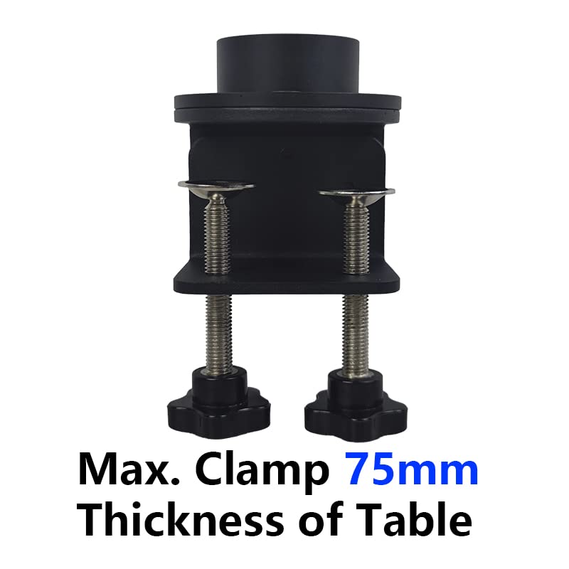 Adjustable Universal Microscope Stand with 32mm & 25mm Clamp - Compatible with Stereo Trinocular Microscopes, HDMI Digital USB Cameras & Phone Repair Tools (Ideal for Laboratory, Jewelry Inspection & Electronics Repair)
