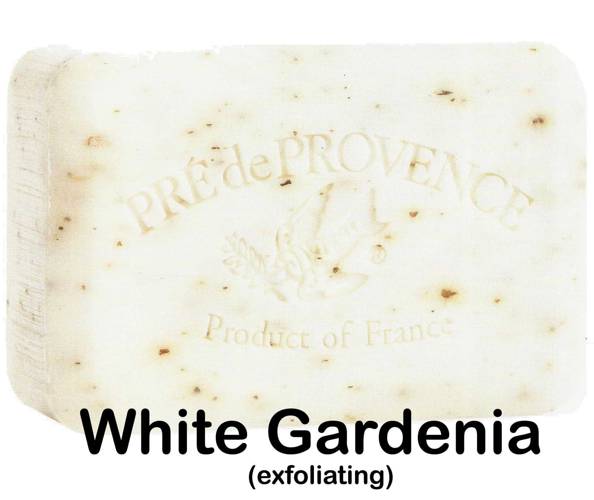 Pre de Provence 250g White Gardenia Shea Butter Enriched Quad Milled Soap - 12 Bars Case | Luxury French Soap for Bath, Shower & Gift Giving